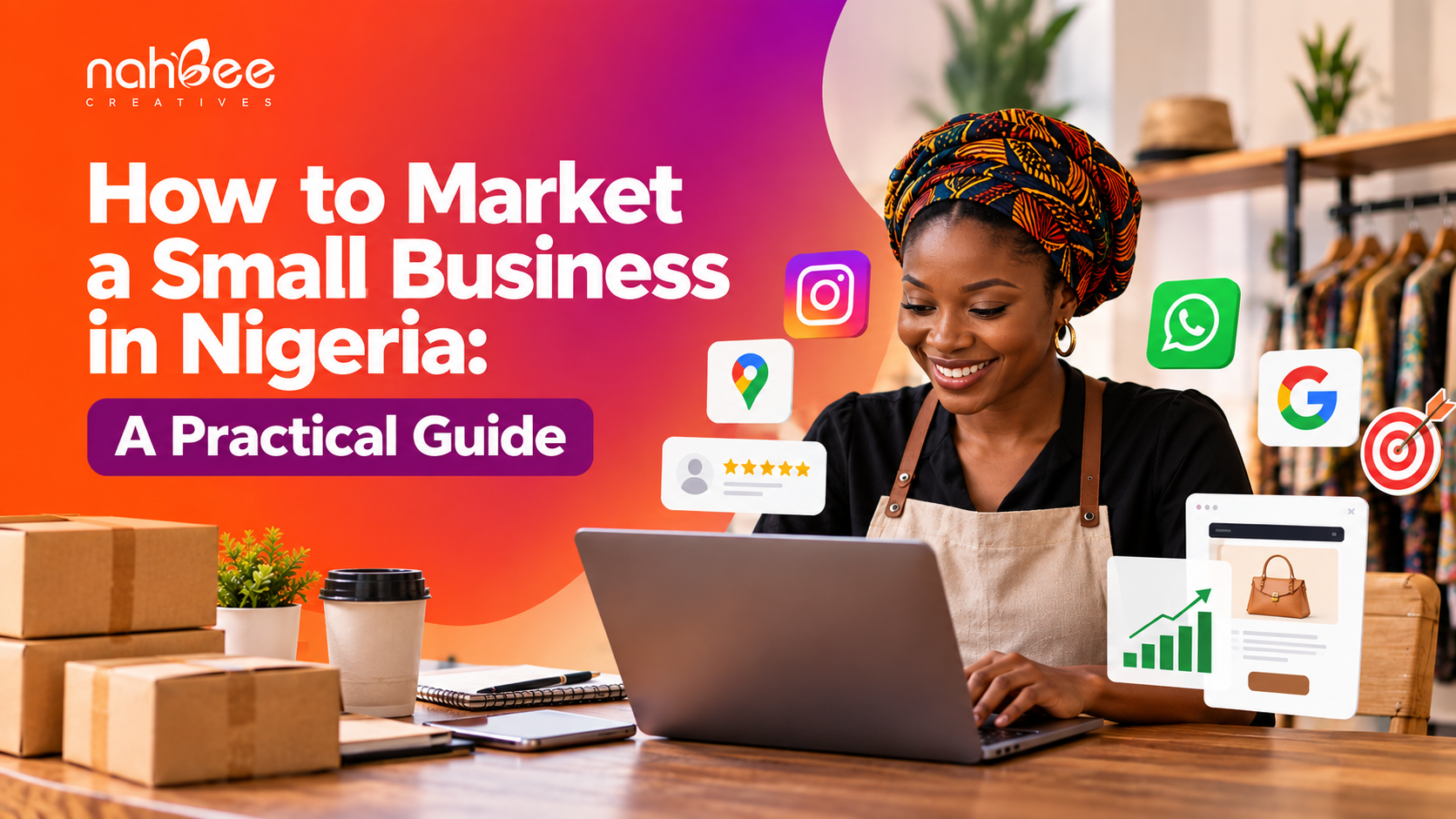 Small business owner learning how to market a small business in Nigeria.
