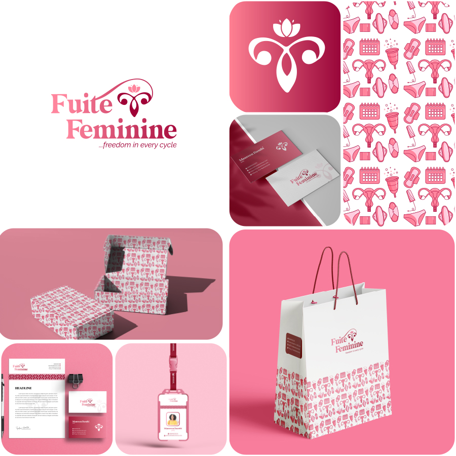 Fuite Feminine brand identity