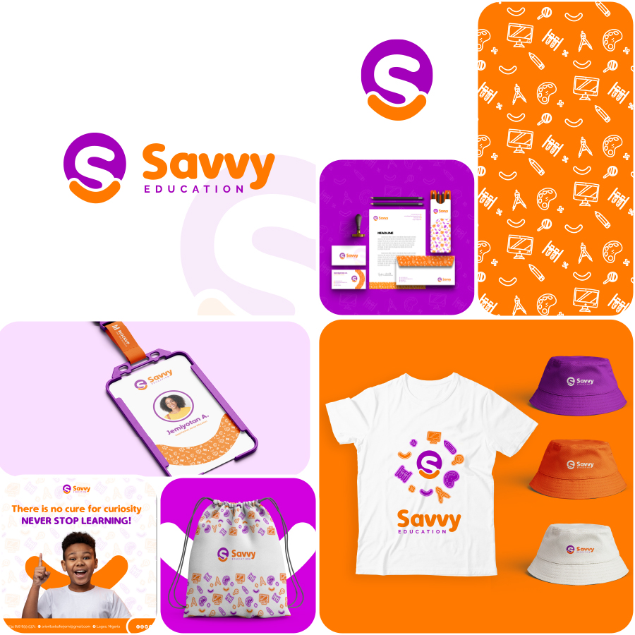 Savvy Education brand identity